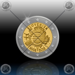 2 EVRO SLOVENIJA 2012 (10 let Evrokovancev) 2 EVRO SLOVENIJA 2012 (10 let Evrokovancev)